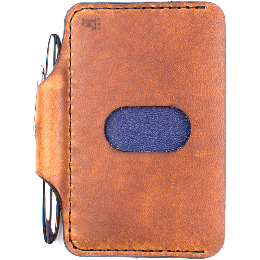 Architect's Wallet in Veg Tan Dublin Ale — front view