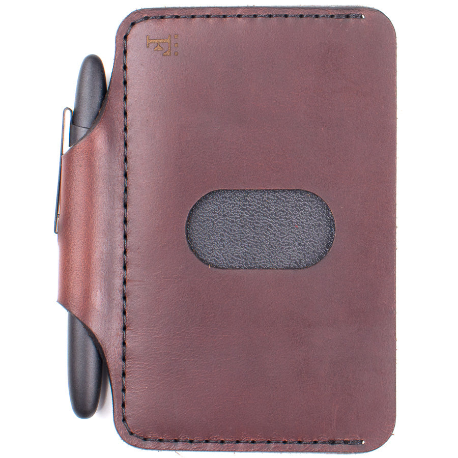 Architect's Wallet in Chromexcel Chestnut Tan — front view