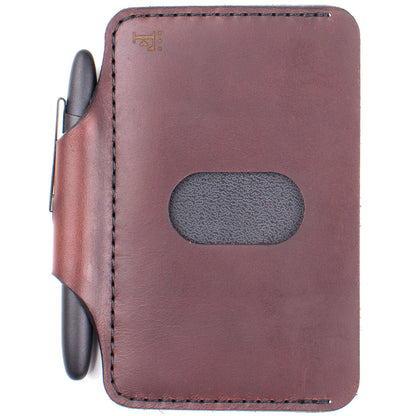 Architect's Wallet in Chromexcel Chestnut Tan — front view