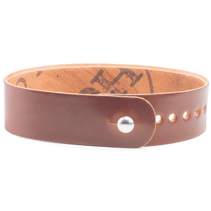 FFF Button-Stud Watchband Adjustable Cordovan — wrist view showing fit and drape