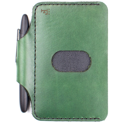 Architect's Wallet in Chromexcel Kelly Green — color variant view