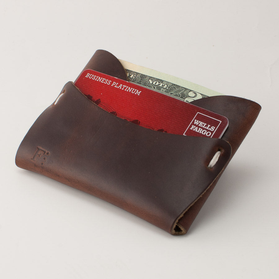 Greensleeve Wallet — side view showing slim card case profile