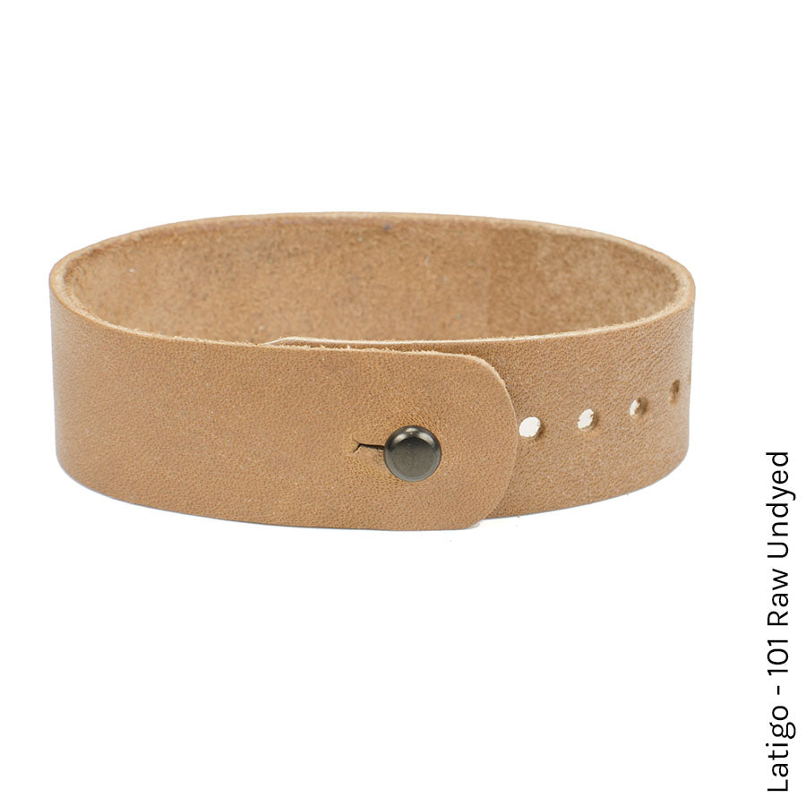 FFF Button-Stud Watchband Adjustable — side view showing slim profile