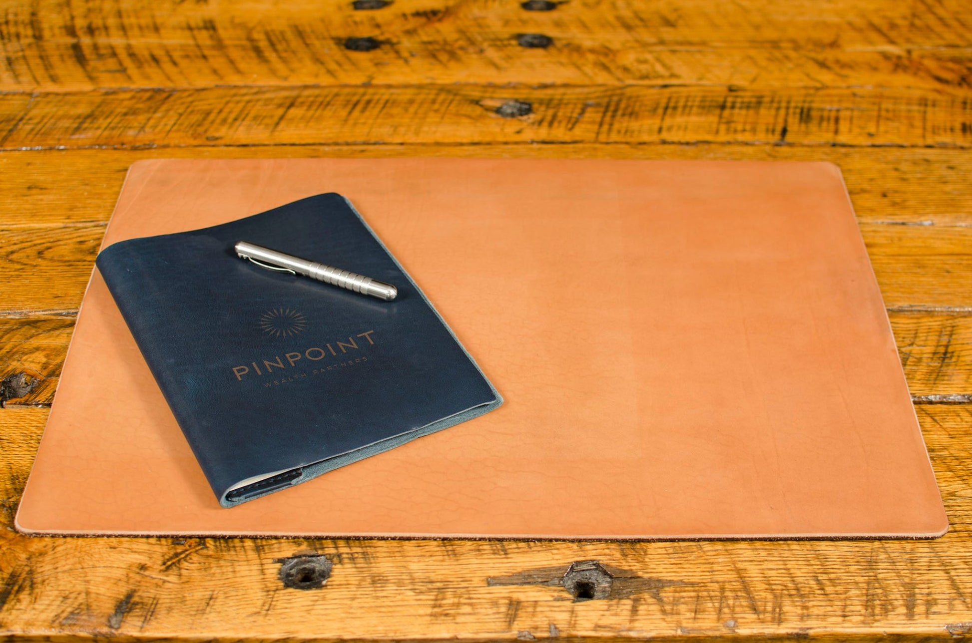 Slip Notebook Cover Custom Series — detail showing edge finishing and stitching