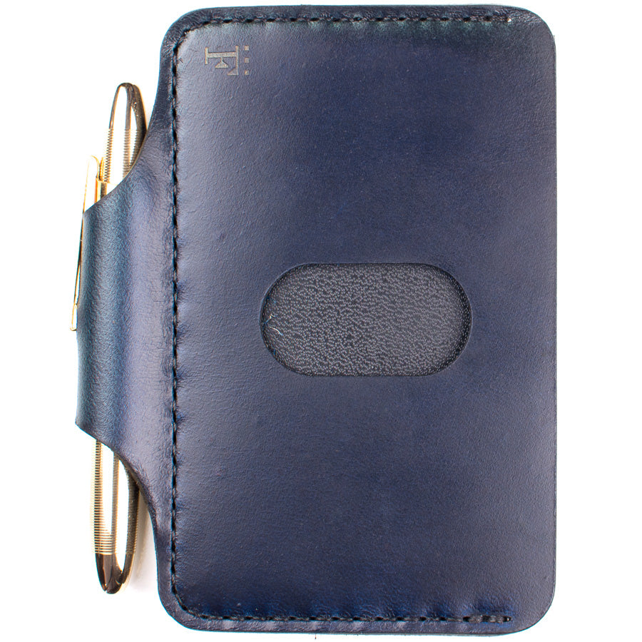 Architect's Wallet in Chromexcel Ink Blue — color variant view