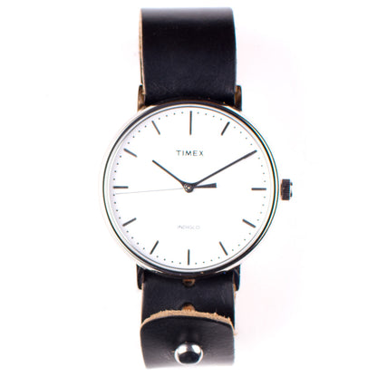 Timex 41mm Silver/White Fairfield & 20mm FFF Watchband