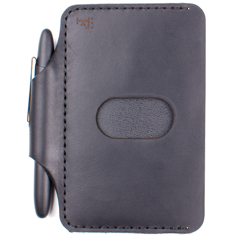 Architect's Wallet in Chromexcel Black — color variant view