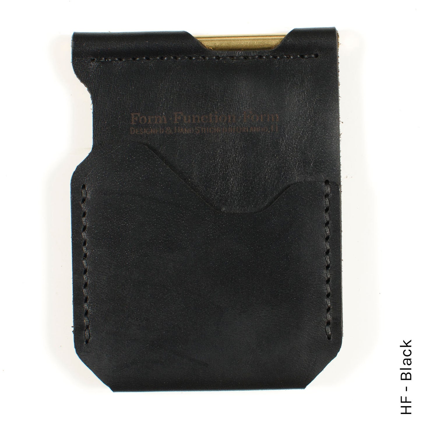 Money Clip in HF Black — front view