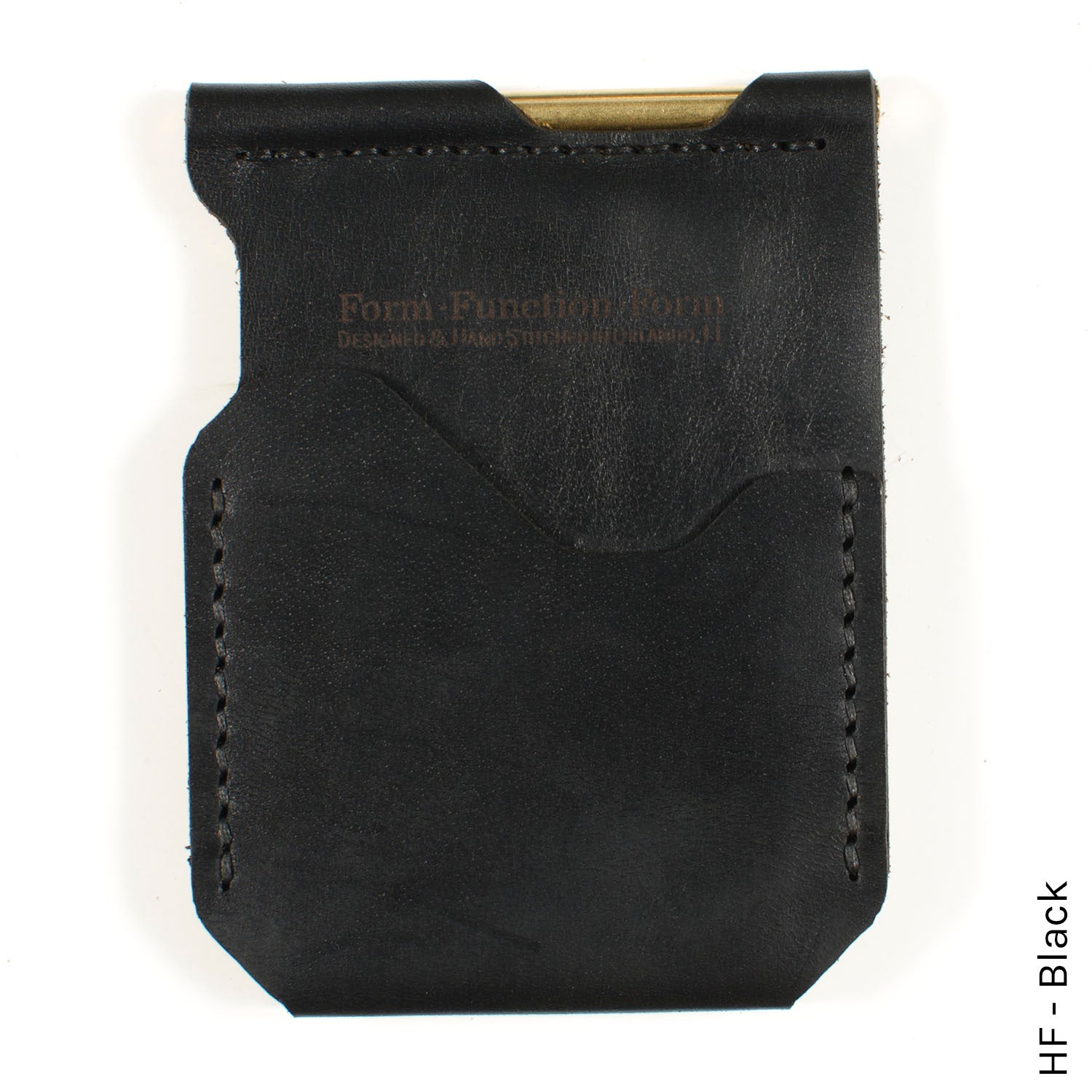 Money Clip in HF Black — front view
