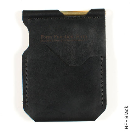 Money Clip in HF Black — front view