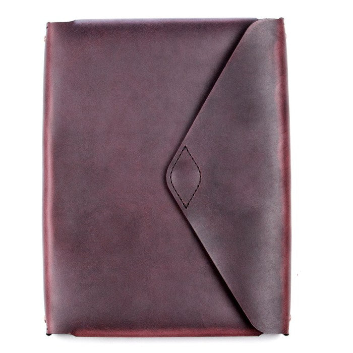 FFFolio Legal Brief Padfolio in Chromexcel Deep Burgundy (Color 8) — front view