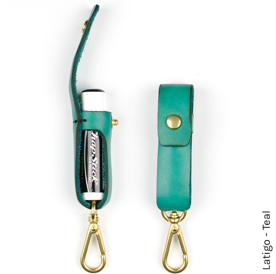Lip Balm Clip in Latigo Teal — front view