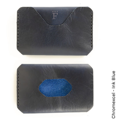 Side Hustle Wallet in Chromexcel Ink Blue — front view