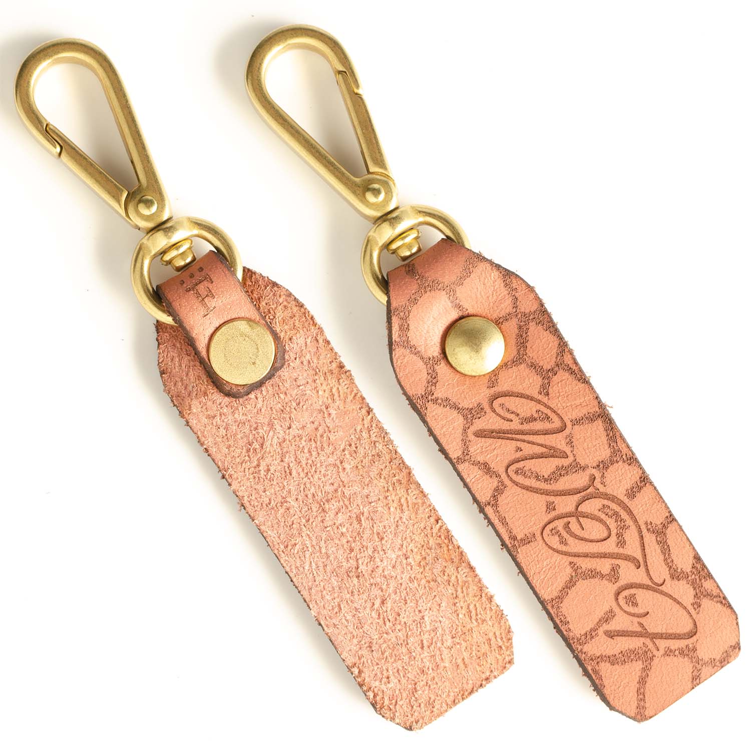 FFFob Keychain in Veg Tan Blush — hero shot