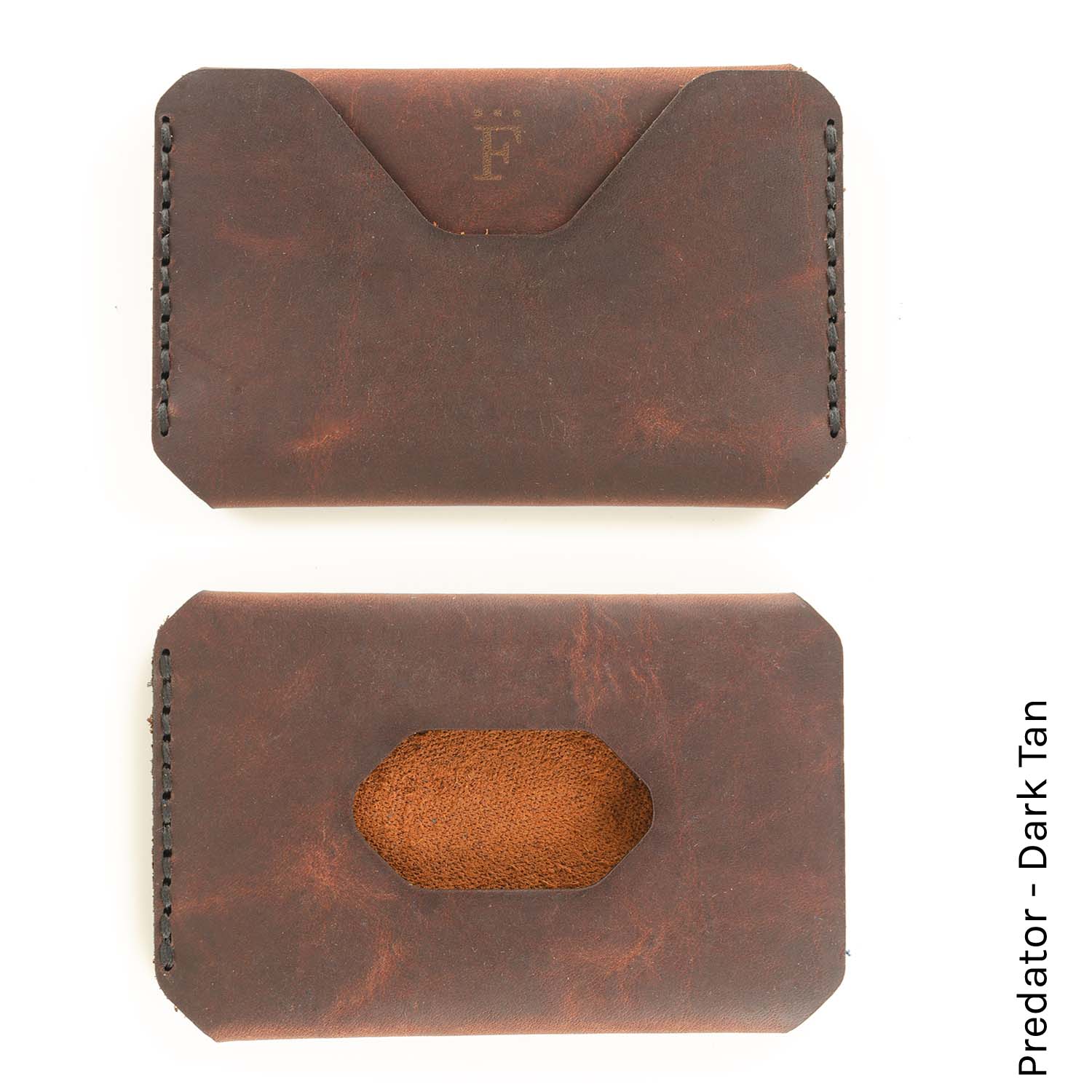 Side Hustle Wallet in Predator Dark Tan — front view