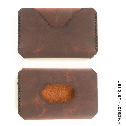 Side Hustle Wallet in Predator Dark Tan — front view