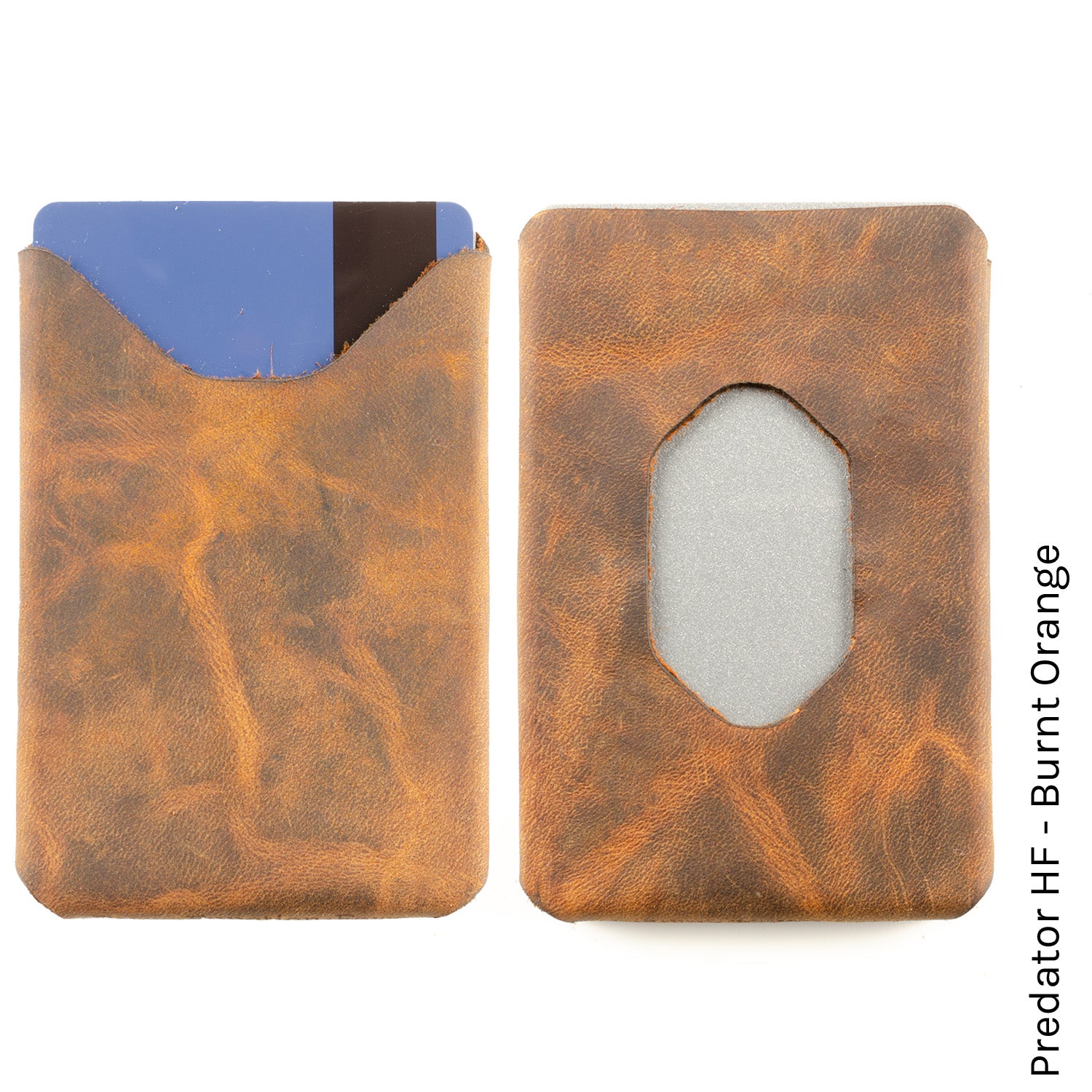 Six Pack Wallet in Predator Orange — front view