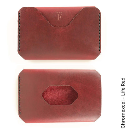 Side Hustle Wallet in Chromexcel Life Red — front view