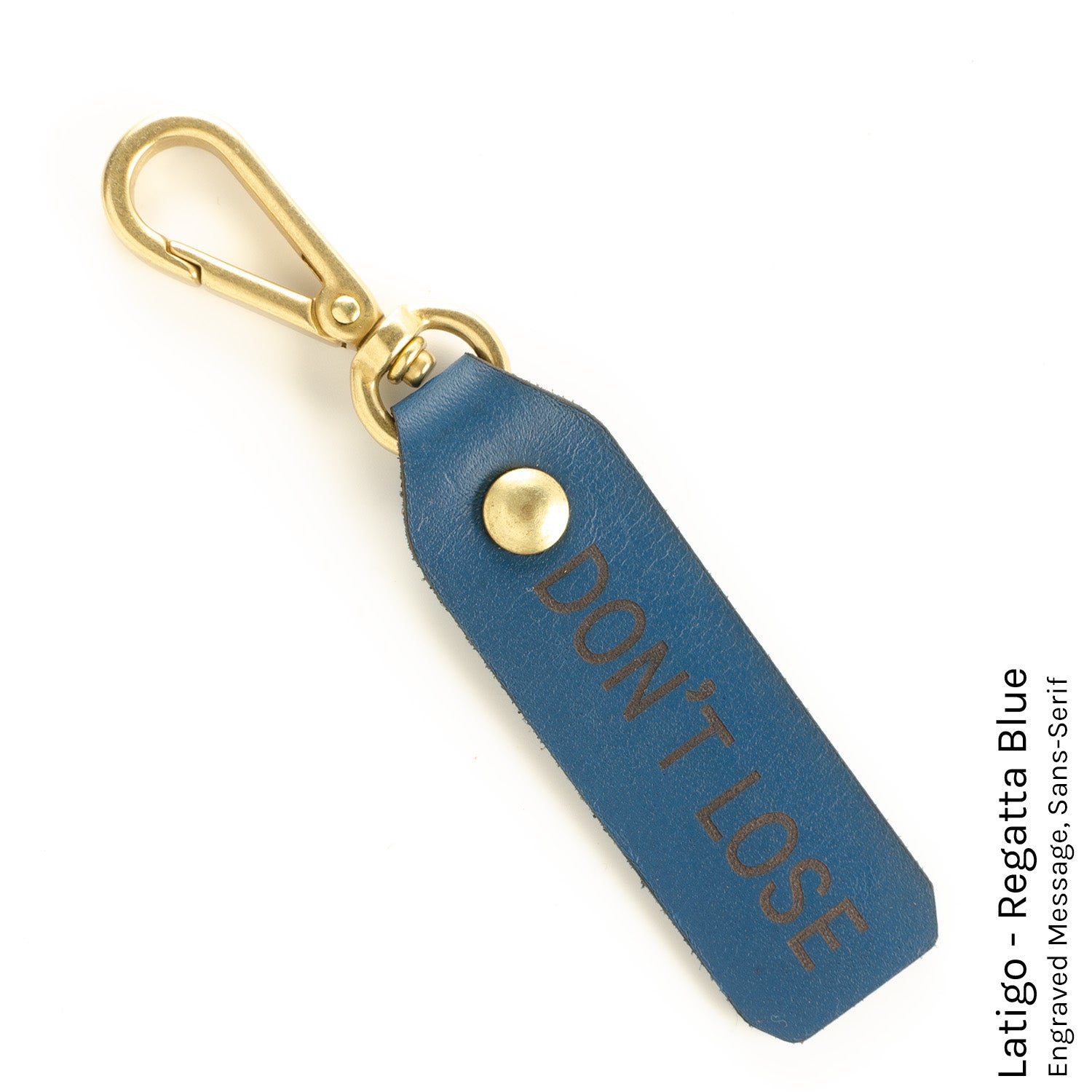 FFFob Keychain in Latigo Regatta Blue — front view
