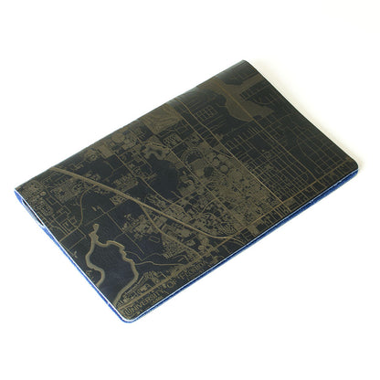 Slip Notebook Cover City Series — close-up of engraving texture and detail