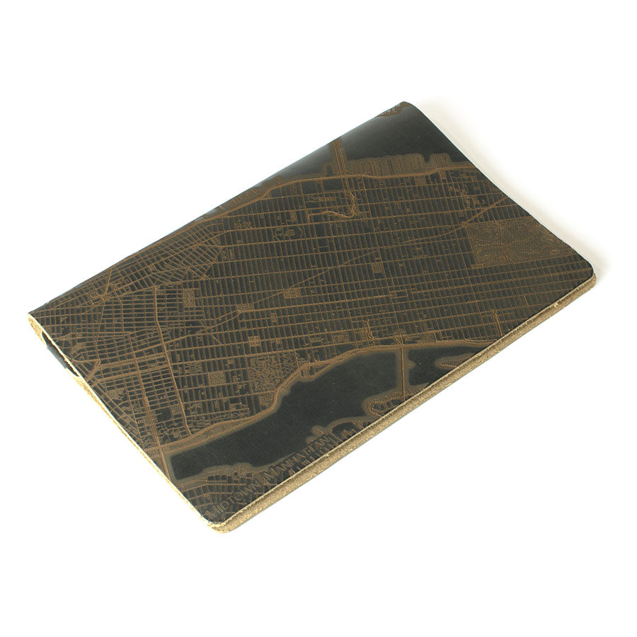 Slip Notebook Cover City Series — flat lay showing cover with journal