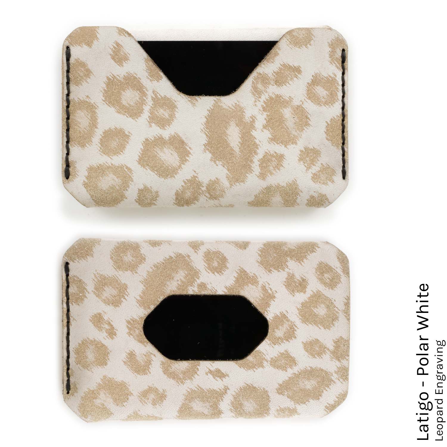 Side Hustle Wallet in Latigo Polar White — front view