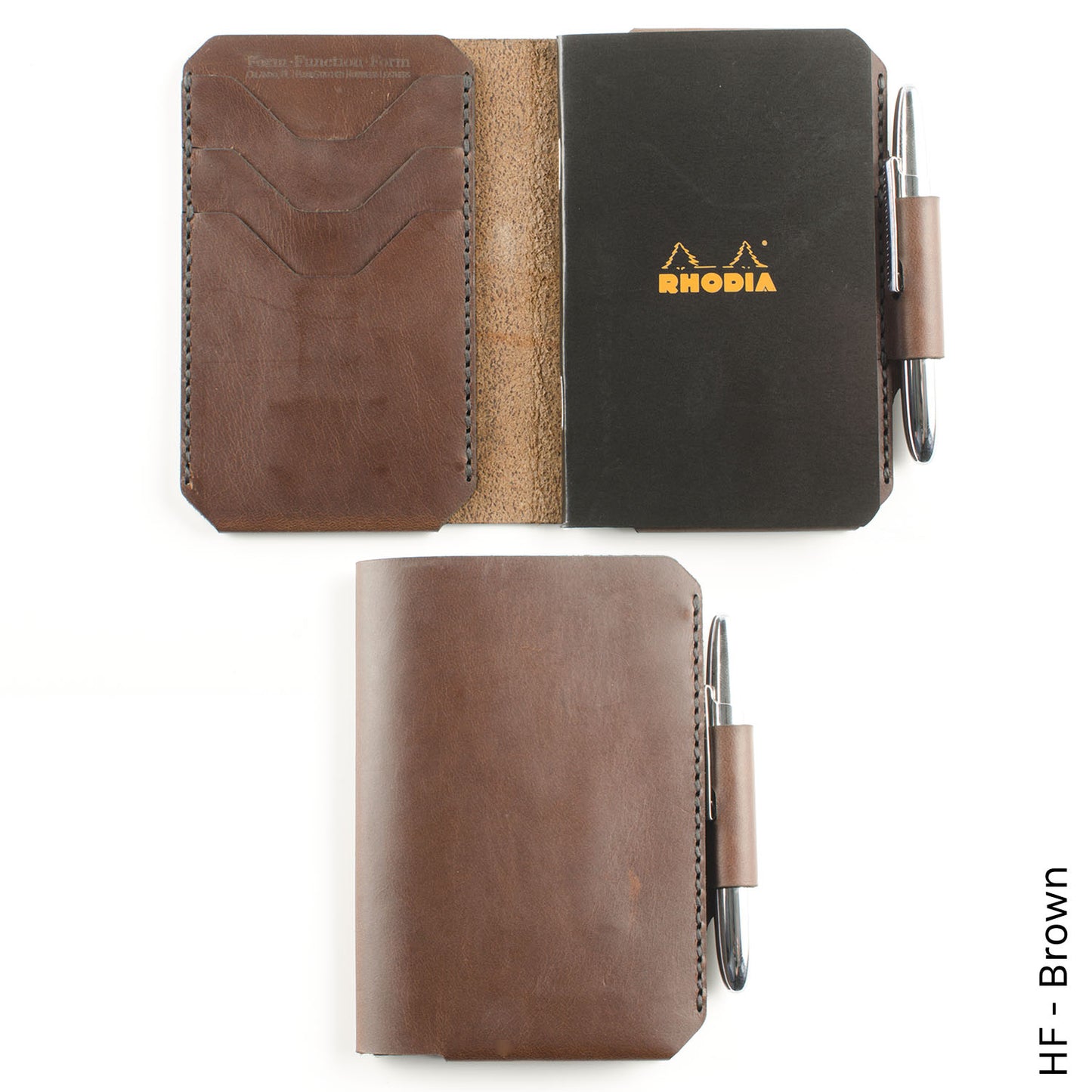 Charette Wallet in HF Brown — front view