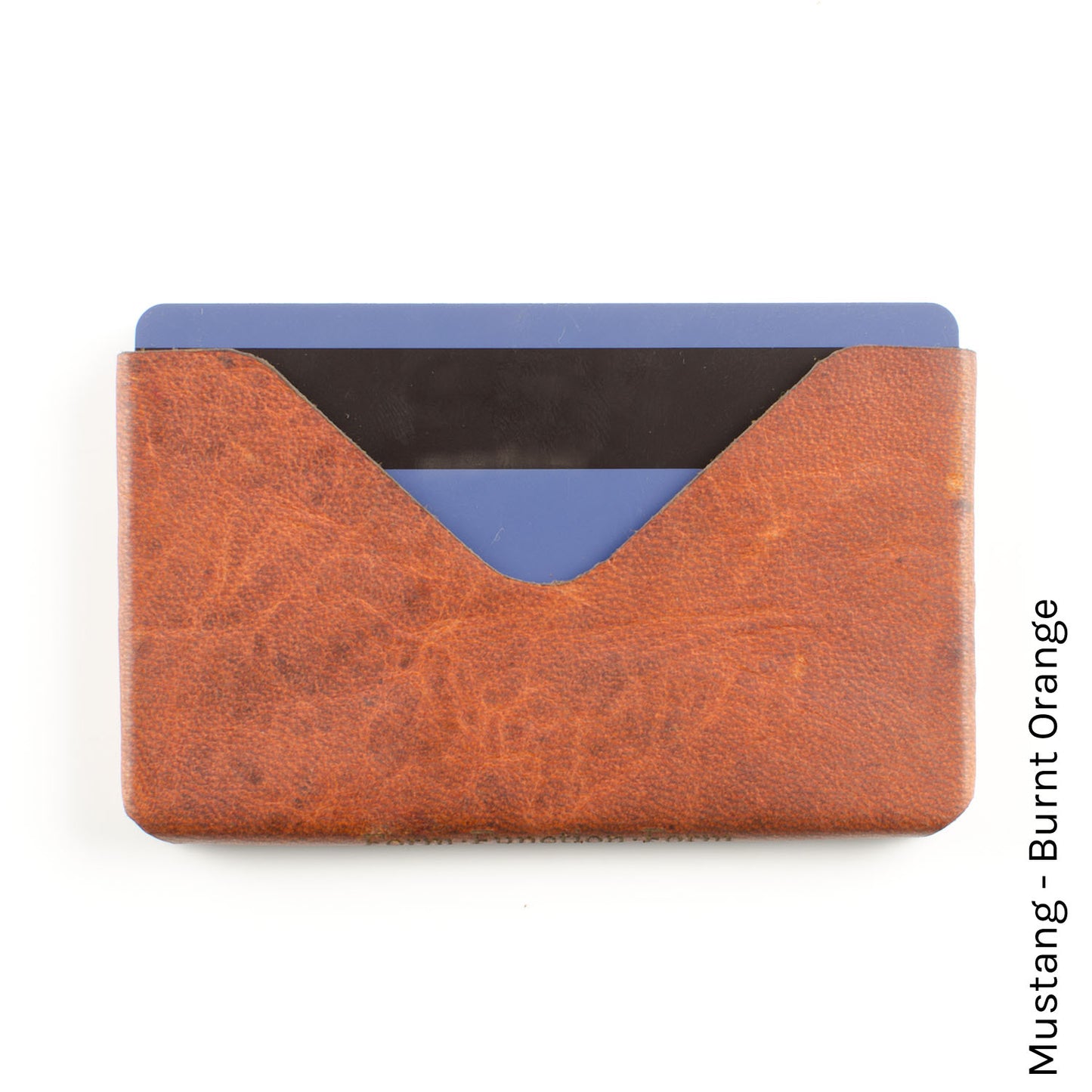 Small Package Wallet in Mustang Burnt Orange — front view
