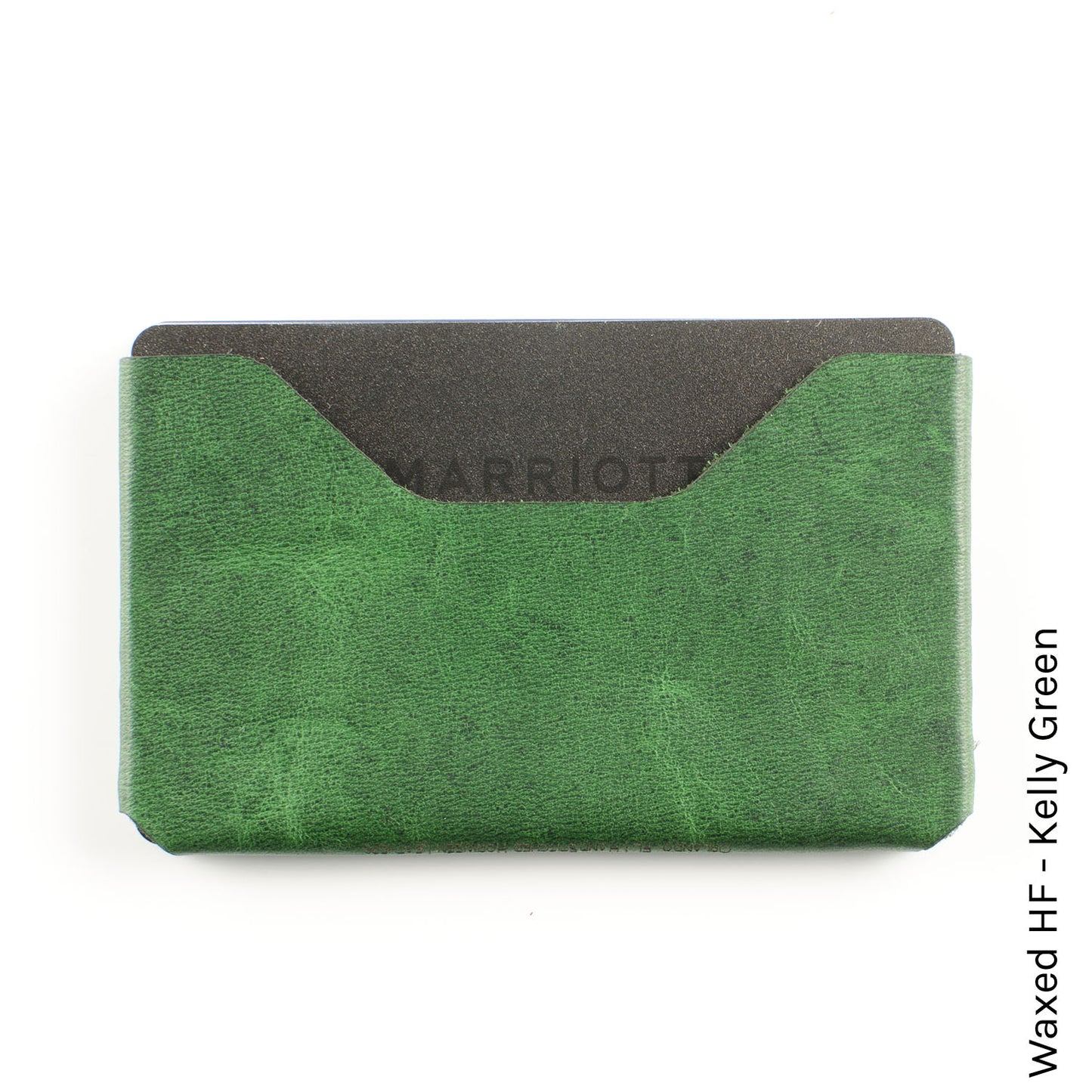 Small Package Wallet — open view showing card capacity