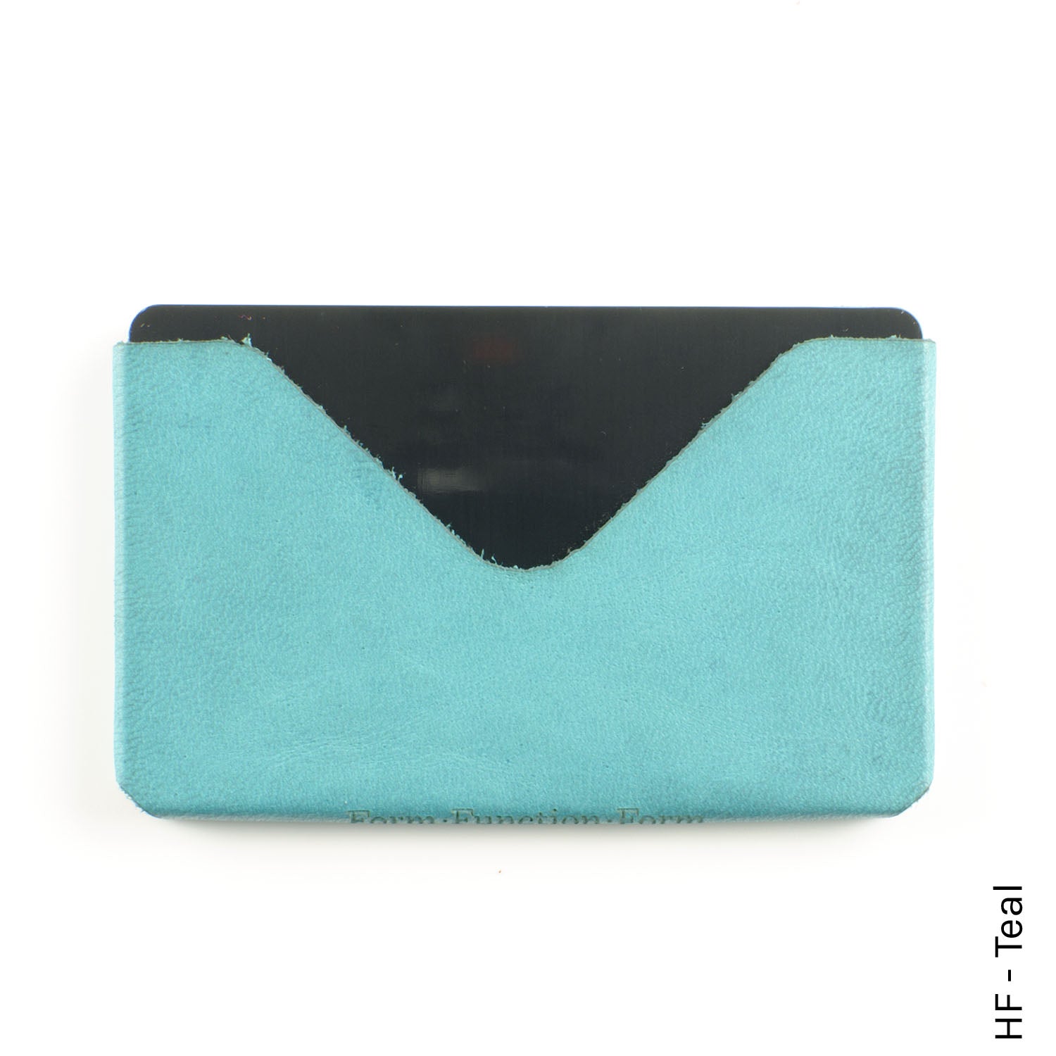 Small Package Wallet in HF-Latigo Teal — front view